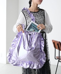 forksy. | 【forksy.】2wayメタリックフリルトートバッグ(ショルダーバッグ)