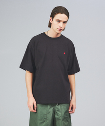 【BEVERLY HILLS POLO CLUB/ビバリーヒルズポロクラブ 】ヘビーウェイトオーバーサイズロゴ ワンポイント ビンテージ 鹿の子クルー半袖Tシャツ天竺クルーT