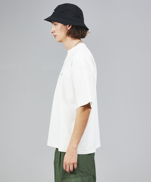 BEVERLY HILLS POLO CLUB（ビバリーヒルズポロクラブ）の「【BEVERLY HILLS POLO CLUB/ビバリーヒルズポロクラブ 】ヘビーウェイトオーバーサイズロゴ ワンポイント ビンテージ 鹿の子クルー半袖Tシャツ天竺クルーT（Tシャツ/カットソー・メンズ・ブラック/グレイッシュブルー/オフホワイト・M/L/XL）」の5枚目の写真