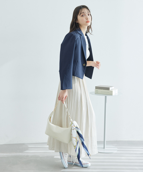 ROPE' PICNIC(ロペピクニック)の「シアーナチュラルヨウリュウベアキャミOP(ワンピース・レディース・ベージュ/チャコールグレー・38)」の10枚目の写真