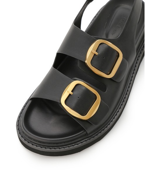 Mila Owen（ミラオーウェン）の「【追加決定】バックルベルトサンダル（サンダル・レディース・ブラック/ベージュ・36/37/38）」の3枚目の写真