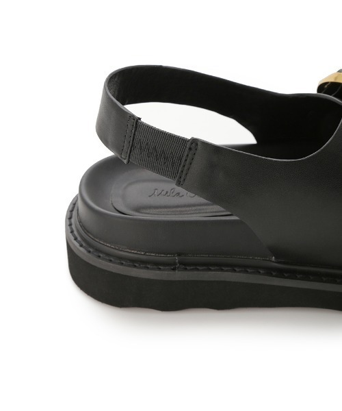 Mila Owen（ミラオーウェン）の「【追加決定】バックルベルトサンダル（サンダル・レディース・ブラック/ベージュ・36/37/38）」の4枚目の写真