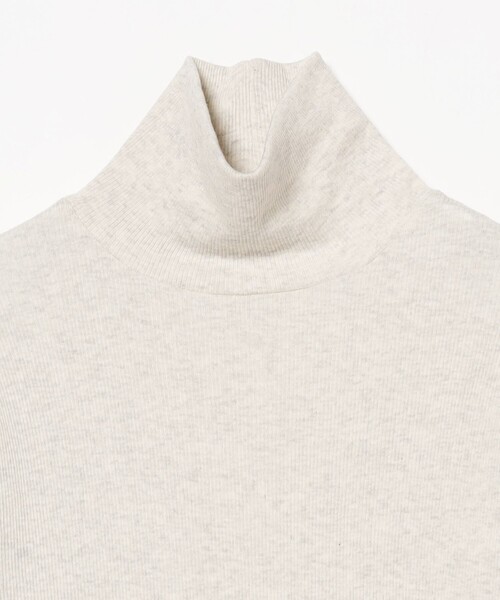 homspun(ホームスパン)の「homspun / 丸胴テレコ 五分袖タートルネックプルオーバー(Tシャツ/カットソー・レディース・ホワイト系その他6/ケリー/ブラック・ONE SIZE)」の5枚目の写真