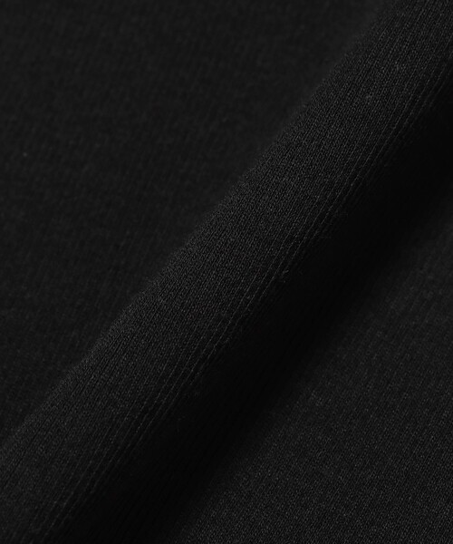 homspun(ホームスパン)の「homspun / 丸胴テレコ 五分袖タートルネックプルオーバー(Tシャツ/カットソー・レディース・ホワイト系その他6/ケリー/ブラック・ONE SIZE)」の10枚目の写真