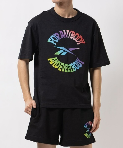 Reebok(リーボック)の「ユニティー フォー エニーボディ Tシャツ / UNITY FOR ANY BODY TEE(Tシャツ/カットソー・メンズ・ブラック/ホワイト・LARGE/MEDIUM/SMALL/XX-LARGE/X-LARGE)」の2枚目の写真