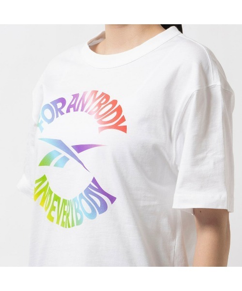 Reebok(リーボック)の「ユニティー フォー エニーボディ Tシャツ / UNITY FOR ANY BODY TEE(Tシャツ/カットソー・メンズ・ブラック/ホワイト・LARGE/MEDIUM/SMALL/XX-LARGE/X-LARGE)」の9枚目の写真
