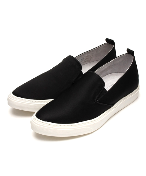 COLLAGE GALLARDAGALANTE(コラージュガリャルダガランテ)の「【RAFFAELEB.】シルクスリッポン(スニーカー・レディース・ブラック/ベージュ・38/36/37)」の2枚目の写真