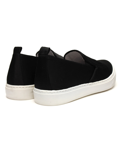 COLLAGE GALLARDAGALANTE(コラージュガリャルダガランテ)の「【RAFFAELEB.】シルクスリッポン(スニーカー・レディース・ブラック/ベージュ・38/36/37)」の5枚目の写真