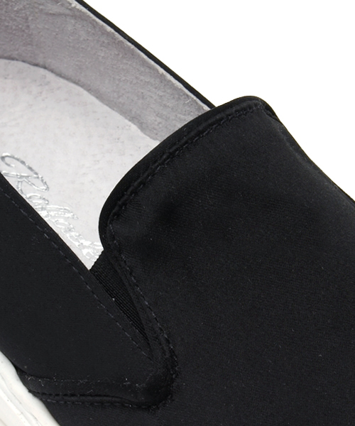 COLLAGE GALLARDAGALANTE(コラージュガリャルダガランテ)の「【RAFFAELEB.】シルクスリッポン(スニーカー・レディース・ブラック/ベージュ・38/36/37)」の7枚目の写真