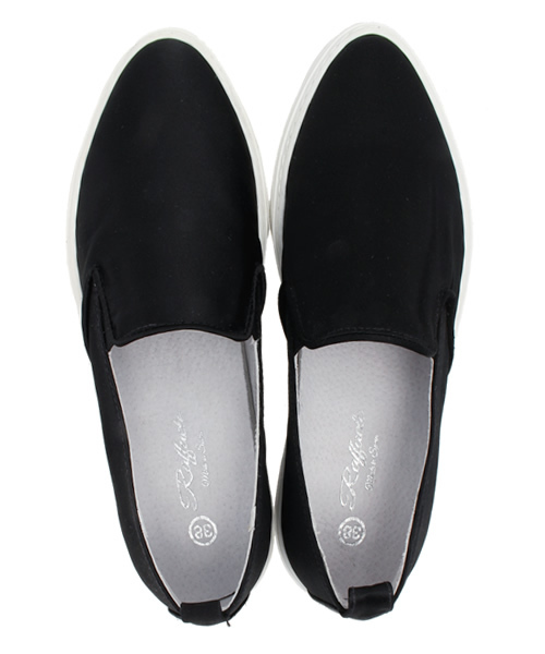 COLLAGE GALLARDAGALANTE(コラージュガリャルダガランテ)の「【RAFFAELEB.】シルクスリッポン(スニーカー・レディース・ブラック/ベージュ・38/36/37)」の11枚目の写真