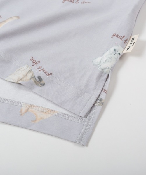 PAUL&JOE（ポールアンドジョー）の「【PAUL&JOE】フルカラーヌネット＆ジプシープリント　半袖ワンピース（ルームウェア/パジャマ・レディース・アイボリー/サックスブルー・M-L）」の6枚目の写真