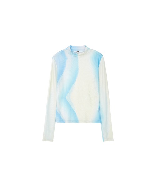 ELOOPS(イーループス)の「【ELOOPS】ニュアンスカラーシアートップス(Tシャツ/カットソー・レディース・ブルー系その他・L/S/M)」の8枚目の写真