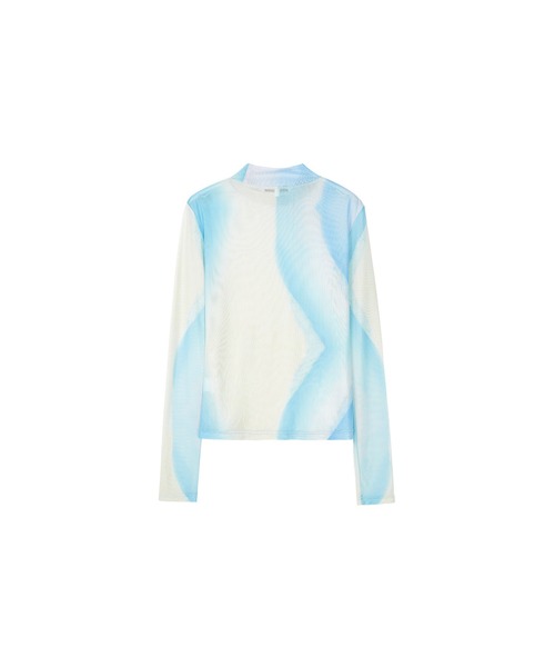 ELOOPS(イーループス)の「【ELOOPS】ニュアンスカラーシアートップス(Tシャツ/カットソー・レディース・ブルー系その他・L/S/M)」の9枚目の写真