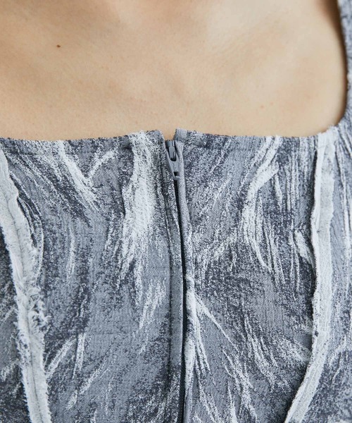 JOHN LAWRENCE SULLIVAN（ジョンローレンスサリバン）の「【JOHN LAWRENCE SULLIVAN/ジョンローレンスサリバン】STRETCH JACQUARD BUSTIER TOP（その他トップス・レディース・グレー・XS）」の10枚目の写真