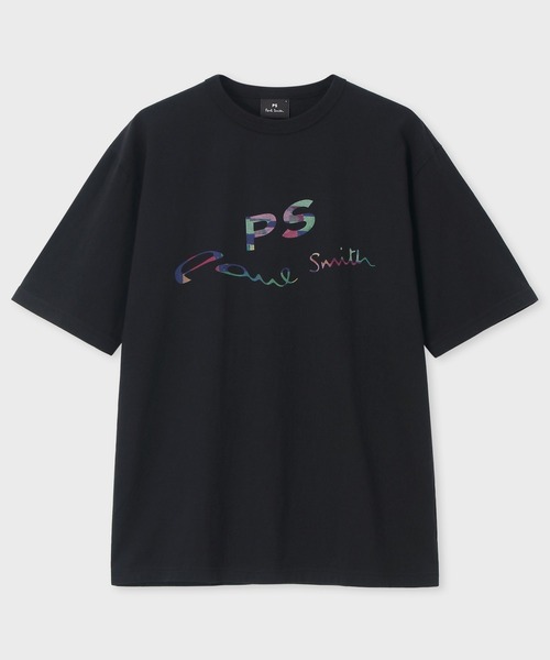【セール】'Warped logo' 半袖Tシャツ / 142569 731Y（Tシャツ/カットソー）｜PS Paul Smith（ピーエスポールスミス）
