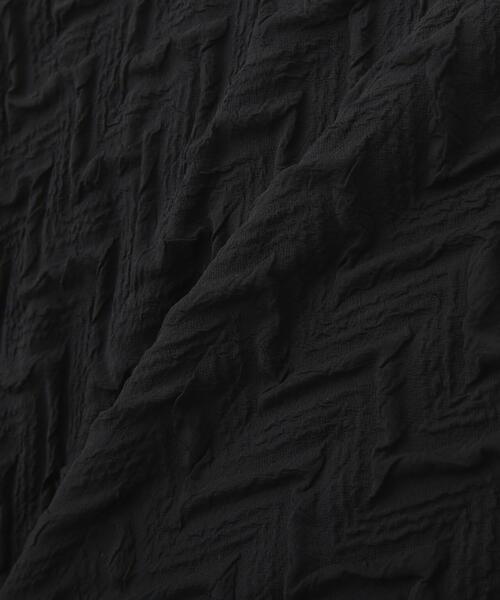 N.（N. Natural Beauty Basic）（エヌエヌナチュラルビューティーベーシック）の「◆【セットアップ対応】ふくれジャガードブラウス（シャツ/ブラウス・レディース・クリーム/ブラック・MEDIUM）」の19枚目の写真