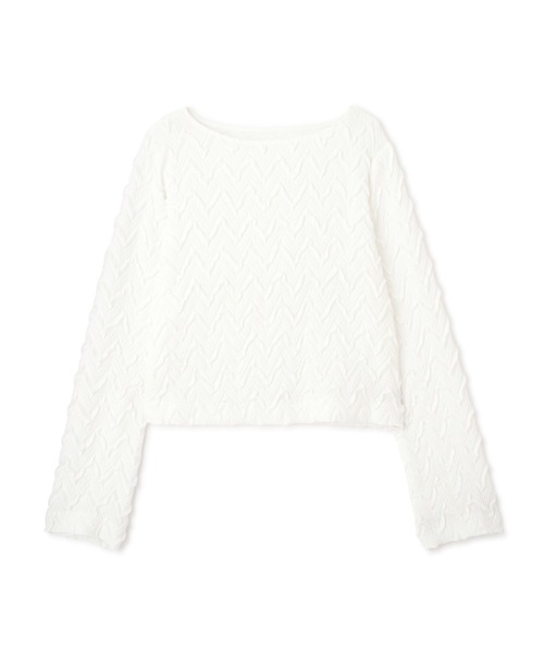 N.（N. Natural Beauty Basic）（エヌエヌナチュラルビューティーベーシック）の「◆【セットアップ対応】ふくれジャガードブラウス（シャツ/ブラウス・レディース・クリーム/ブラック・MEDIUM）」の22枚目の写真