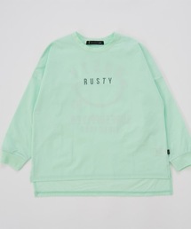 RUSTY（ラスティ）の「【RUSTY/ラスティー】キッズ長袖Tシャツ　スマイル柄（Tシャツ/カットソー）」