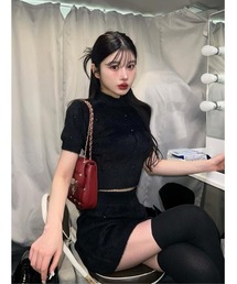 スタッズシャギーニットセットアップ