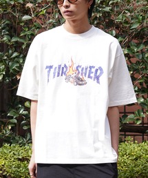【ムラサキスポーツ限定】THRASHER/スラッシャー 半袖Tee ボックスシルエット ヴィンテージ THM-24SPSST01