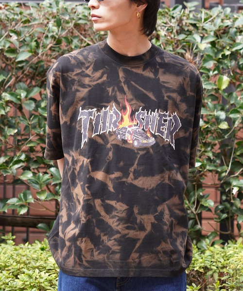 THRASHER（スラッシャー）の「【ムラサキスポーツ限定】THRASHER/スラッシャー 半袖Tee ボックスシルエット ヴィンテージ THM-24SPSST01（Tシャツ/カットソー・メンズ・アイボリー/ブラック/マルチ・M/L/XL）」の2枚目の写真