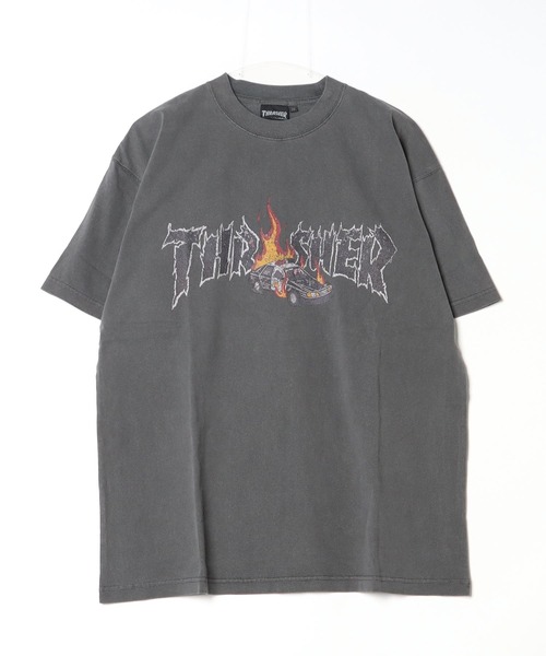 THRASHER（スラッシャー）の「【ムラサキスポーツ限定】THRASHER/スラッシャー 半袖Tee ボックスシルエット ヴィンテージ THM-24SPSST01（Tシャツ/カットソー・メンズ・アイボリー/ブラック/マルチ・M/L/XL）」の7枚目の写真