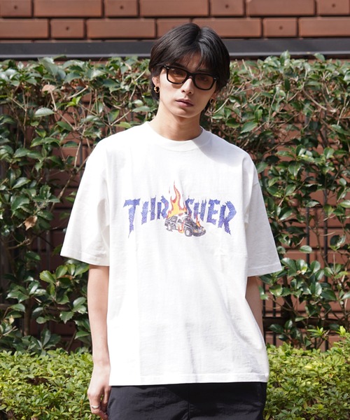 THRASHER（スラッシャー）の「【ムラサキスポーツ限定】THRASHER/スラッシャー 半袖Tee ボックスシルエット ヴィンテージ THM-24SPSST01（Tシャツ/カットソー・メンズ・アイボリー/ブラック/マルチ・M/L/XL）」の21枚目の写真