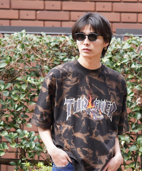 THRASHER（スラッシャー）の「【ムラサキスポーツ限定】THRASHER/スラッシャー 半袖Tee ボックスシルエット ヴィンテージ THM-24SPSST01（Tシャツ/カットソー・メンズ・アイボリー/ブラック/マルチ・M/L/XL）」の15枚目の写真