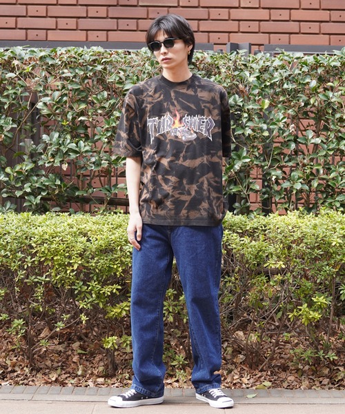 THRASHER（スラッシャー）の「【ムラサキスポーツ限定】THRASHER/スラッシャー 半袖Tee ボックスシルエット ヴィンテージ THM-24SPSST01（Tシャツ/カットソー・メンズ・アイボリー/ブラック/マルチ・M/L/XL）」の18枚目の写真