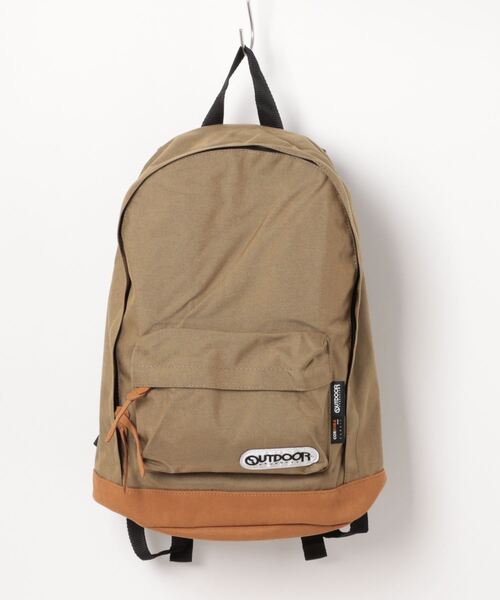 OUTDOOR PRODUCTS APPAREL(アウトドアプロダクツアパレル)の「【OUTDOOR PRODUCTS】デイパック底レザーバックパック(バックパック/リュック・メンズ・ピンク/グリーン/レッド/ネイビー/ベージュ/パープル/オレンジ/ワイン/ブラック/グレー/ブルー・FREE)」の3枚目の写真