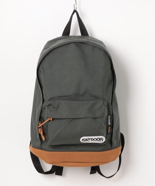 OUTDOOR PRODUCTS APPAREL(アウトドアプロダクツアパレル)の「【OUTDOOR PRODUCTS】デイパック底レザーバックパック(バックパック/リュック・メンズ・ピンク/グリーン/レッド/ネイビー/ベージュ/パープル/オレンジ/ワイン/ブラック/グレー/ブルー・FREE)」の1枚目の写真