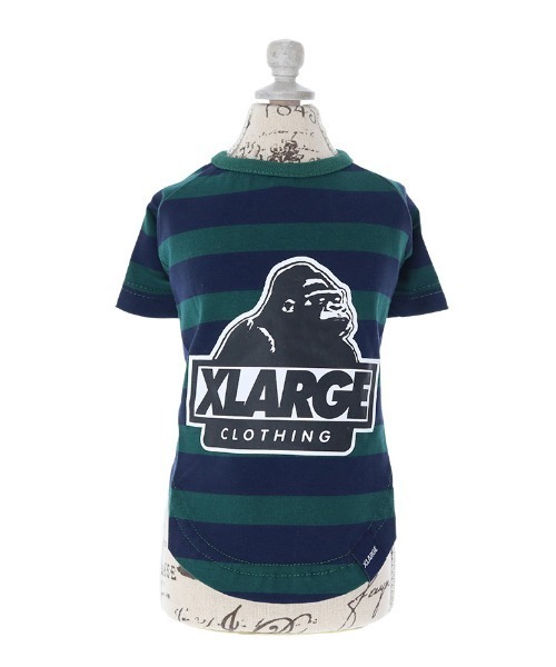 XLARGE（エクストララージ）の「XLARGE/OGボーダーT（ペットウェア・レディース・グリーン/ホワイト・XS/S/M/L/2L/3L）」の7枚目の写真