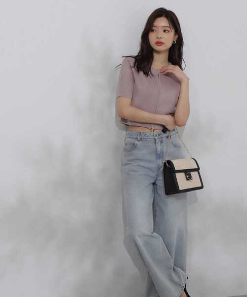 PROPORTION BODY DRESSING(プロポーションボディドレッシング)の「ショートジップカーディガン / 1214174400(カーディガン/ボレロ・レディース・ベージュ/ホワイト/ピンク・FREE)」の17枚目の写真