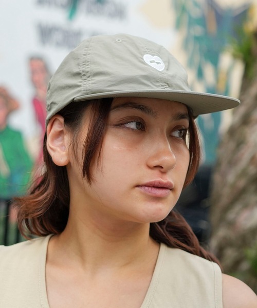 BANKS(バンクス)の「CAP/BANKS JOURNAL(バンクスジャーナル)ハートモチーフロゴツイルキャップ(キャップ・メンズ・ベージュ/グリーン系その他5/ブラック・FREE)」の3枚目の写真