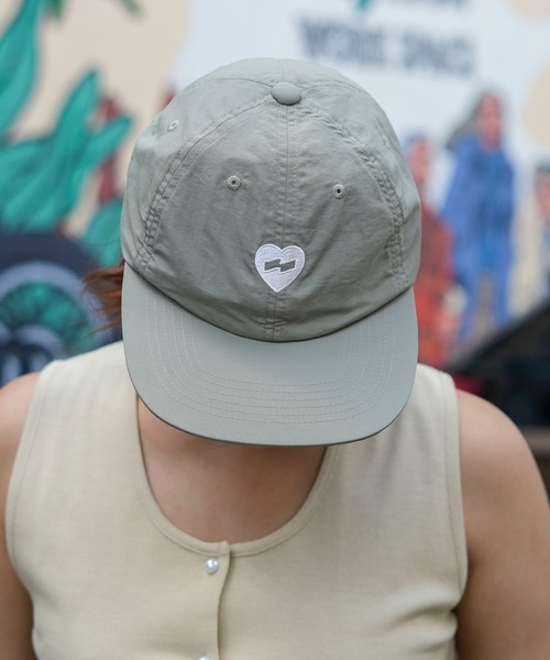 BANKS(バンクス)の「CAP/BANKS JOURNAL(バンクスジャーナル)ハートモチーフロゴツイルキャップ(キャップ・メンズ・ベージュ/グリーン系その他5/ブラック・FREE)」の8枚目の写真