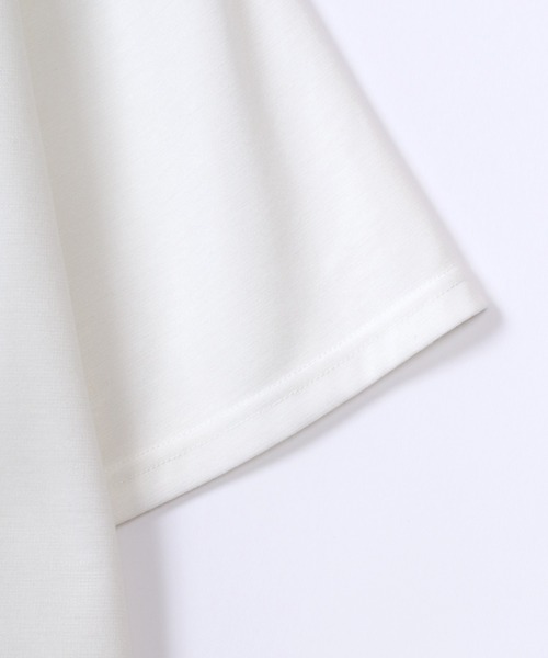 ANPAS（アンパス）の「Ponte Fabric Cool Touch Girl Print T-shirt/ポンチ 線画 ガールプリント 半袖Tシャツ 接触冷感 速乾 UVケア（Tシャツ/カットソー・レディース・ラベンダー/グレー系その他2/ミント/ホワイト系その他2/グレー系その他/ホワイト系その他・L/M）」の16枚目の写真