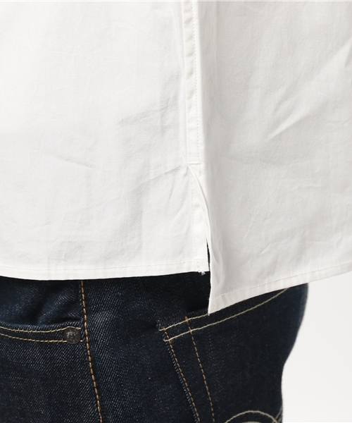 Lui's（ルイス）の「Lui's(ルイス) ノーカラーシャツ（シャツ/ブラウス・メンズ・ホワイト/カーキ/チャコールグレー・SMALL/MEDIUM）」の9枚目の写真