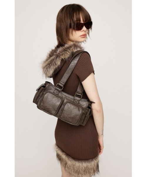 SLY（スライ）の「HinaYoshiharaxSLY POCKET BAG ヒナヨシハラ スライ ポケットバッグ（ハンドバッグ・レディース・ダークブラウン/レッド系その他・FREE）」の22枚目の写真