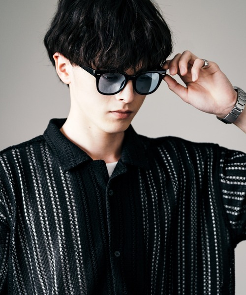 Rocky Monroe(ロッキーモンロー)の「ウェリントンクリア/カラーレンズサングラス(サングラス・メンズ・B/A/H/C/N/M/J/I/G/F/E/D/K/L・FREE)」の7枚目の写真