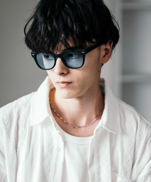 Rocky Monroe(ロッキーモンロー)の「ウェリントンクリア/カラーレンズサングラス(サングラス・メンズ・B/A/H/C/N/M/J/I/G/F/E/D/K/L・FREE)」の9枚目の写真