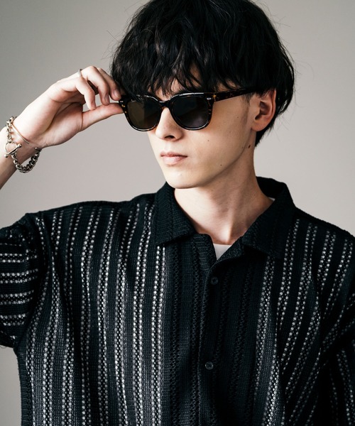 Rocky Monroe(ロッキーモンロー)の「ウェリントンクリア/カラーレンズサングラス(サングラス・メンズ・B/A/H/C/N/M/J/I/G/F/E/D/K/L・FREE)」の17枚目の写真