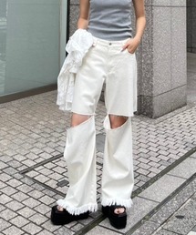 AMAIL | Crash line denim(デニムパンツ)