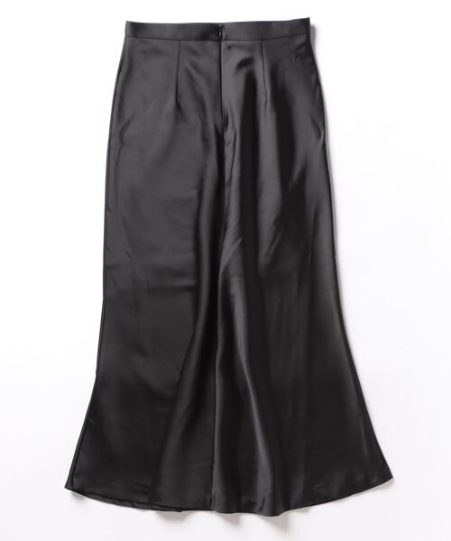 Narcissus（ナルシス）の「サテンフレアロングスカート（スカート・レディース・ブラック/ベージュ・FREE）」の16枚目の写真