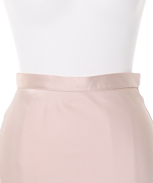 Narcissus（ナルシス）の「サテンフレアロングスカート（スカート・レディース・ブラック/ベージュ・FREE）」の5枚目の写真