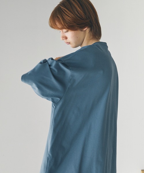 The unormwind（ザアンノームワインド）の「コットンミックスCOOLMAX(R)ビッグシルエットTシャツ（Tシャツ/カットソー・メンズ・ホワイト/ライトグレー/チャコール/ホワイト系/ブルー/ブラック・XL/L/M/S）」の11枚目の写真