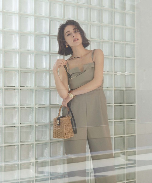 fifth（フィフス）の「バンブーハンドルスクエアカゴバッグ（かごバッグ・レディース・ホワイト/ベージュ・FREE）」の14枚目の写真