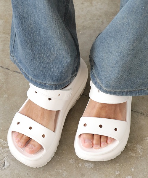 【crocs】メガクラッシュサンダル ホワイト crocs サンダル CROCS/クロックス MEGA CRUSH SANDAL メガ