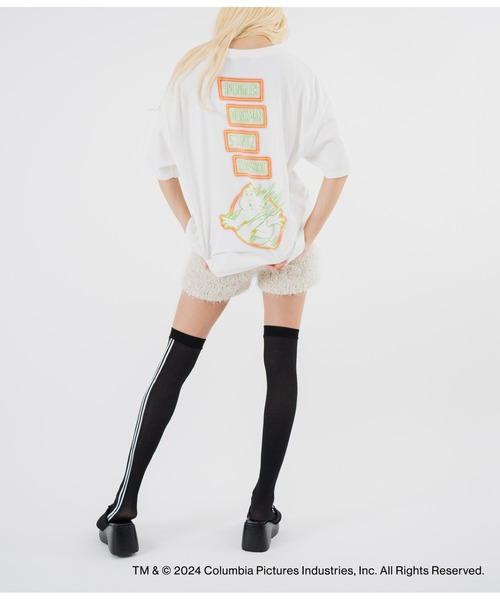 ANAP（アナップ）の「【ゴーストバスターズ／フローズン・サマー】ノーゴースト プリントTシャツ（Tシャツ/カットソー・レディース・ホワイト/グレー・FREE）」の7枚目の写真