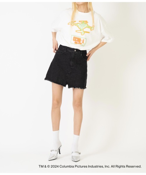 ANAP（アナップ）の「【ゴーストバスターズ／フローズン・サマー】ノーゴースト プリントTシャツ（Tシャツ/カットソー・レディース・ホワイト/グレー・FREE）」の14枚目の写真