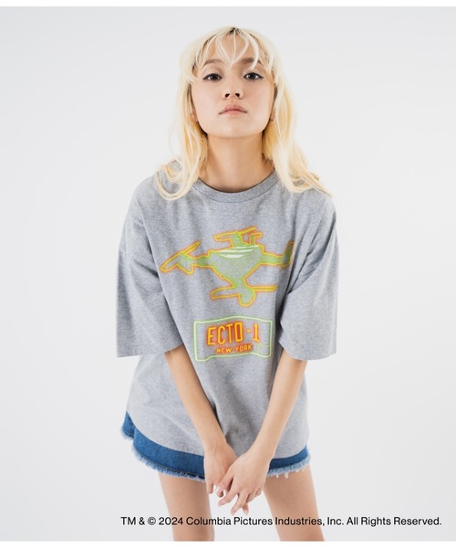 ANAP（アナップ）の「【ゴーストバスターズ／フローズン・サマー】ノーゴースト プリントTシャツ（Tシャツ/カットソー・レディース・ホワイト/グレー・FREE）」の20枚目の写真